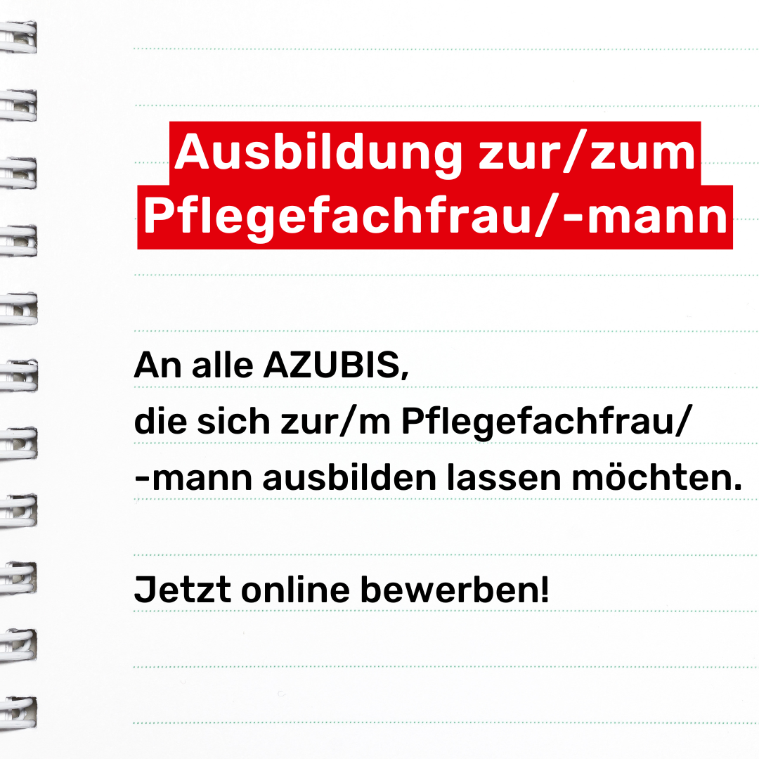 Ausbildung zur Pflegefachkraft (m/w/d)